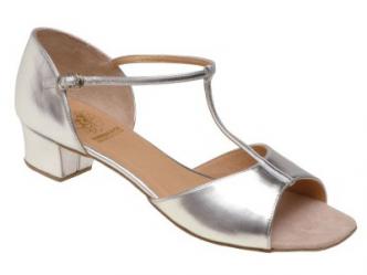 dansschoenen zilver lak  