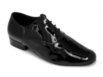 Chaussures de danse hommes laque noir  