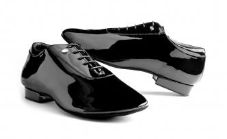 dansschoen zwart lakleder  