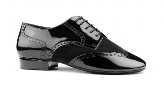TANGO HERENDANSSCHOEN ZWART LAKLEDER /NUBUCK  