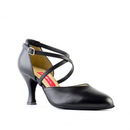 chaussures de dance dames /cuire noir  